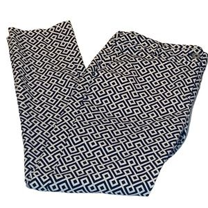 MICHAEL KORS Black and White Geo Design Cotton Pants Size 4
